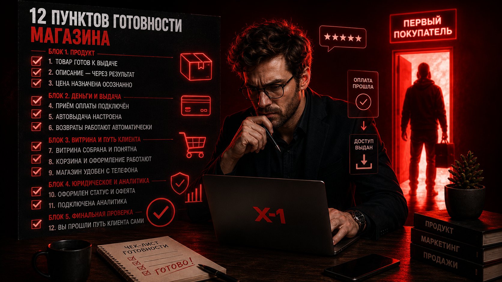 Чек-лист запуска магазина цифровых товаров: что подготовить до первой продажи
